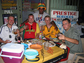 duncans350 Tourists drinking at Duncan's in Accra