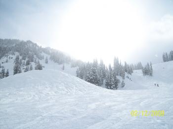 A sunny ski day on February makes all the ski difference.