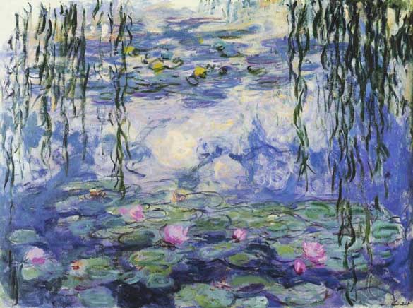 Monet suffered from cataracts when he completed many of the Water Lilies paintings