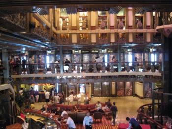 Renaissance lobby of the Carnival Pride ship