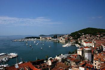 The main harbor in Split