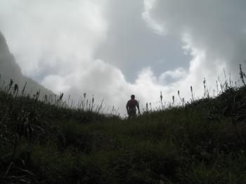 Approaching the Boiling Lake