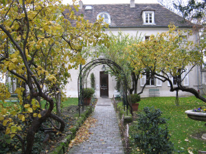 The Museum house sits nestled in this garden
