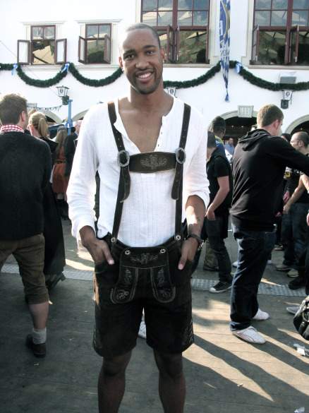oktoberfest Coleman, unafraid to follow the customs at Oktoberfest