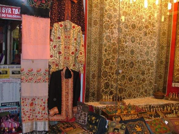 Kashmiri shirts and carpets Kashmiri shirts and carpets