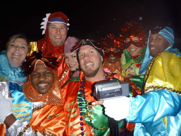 Mardi Gras Krewe With the Mardi Gras Krewe
