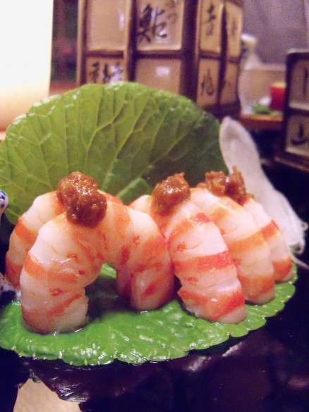 Shrimp with miso paste Shrimp with miso paste