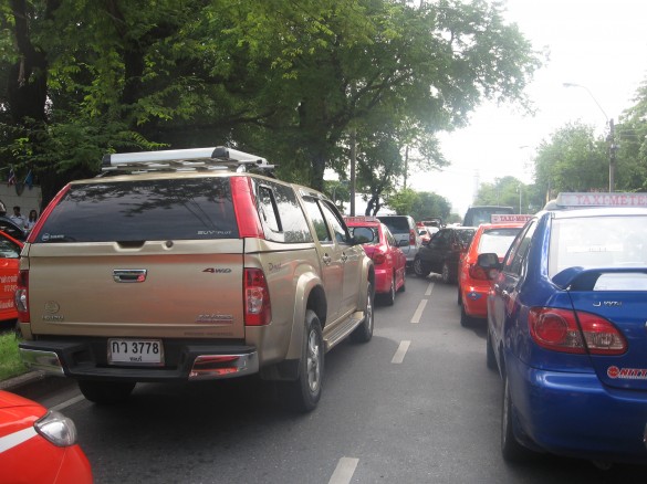 The Bangkok traffic - bring a good book to cope with it. The Bangkok traffic - bring a good book to cope with it.