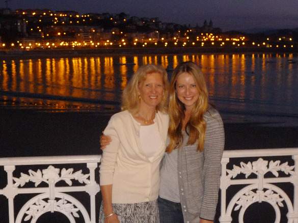 Robin and her mom in San Sebastian, Spain