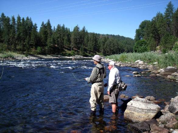 Roy Barnes learns to fly fish Roy Barnes gets fly fishing lessons from Stann Grater
