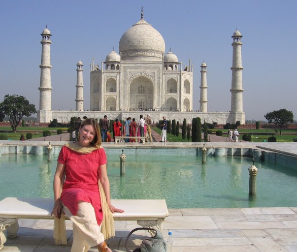 Mariellen Ward at the Taj Mahal Mariellen Ward at the Taj Mahal