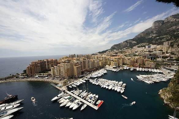 View of Port de Fontvieille of Monaco