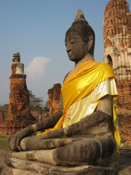 Seated Buddha, Buddhism has deeply influenced Thai culture. Seated Buddha, Buddhism has deeply influenced Thai culture.