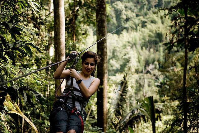 2. Ziplining