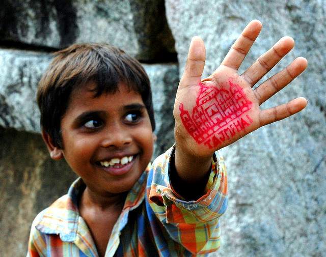 child in India