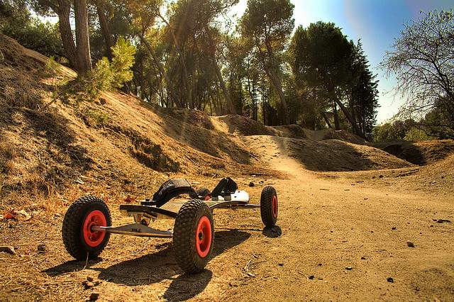 7. Mountain boarding
