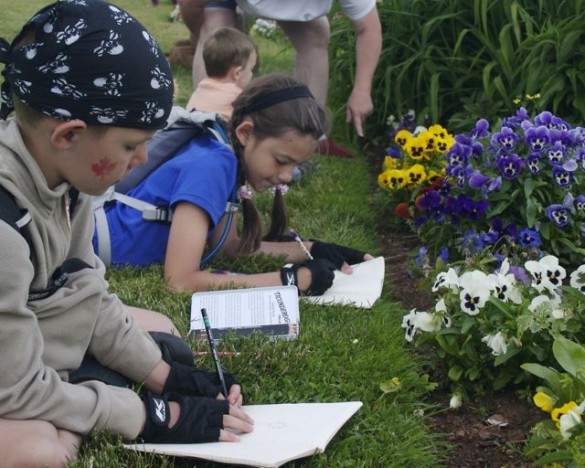 Kids doing homework