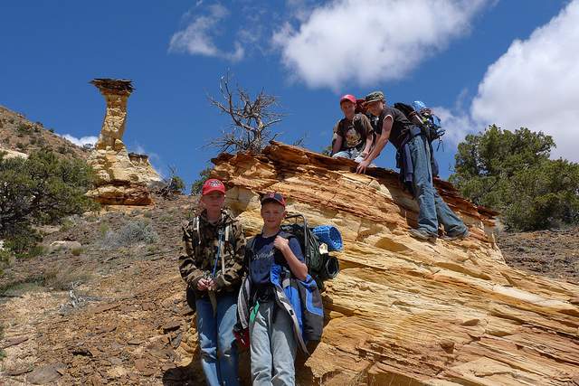kids backpacking