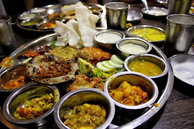 2. Rajasthani Thaali at Golden Star