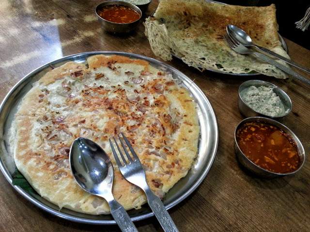 8. Uthappam and Rava Dosa at Shiv Sagar