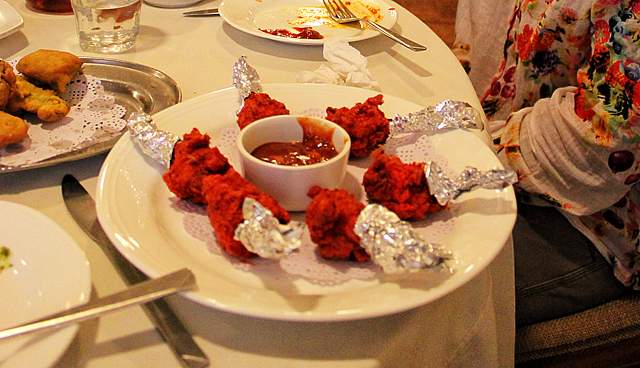 9. Chicken Lollipops at Tea Center