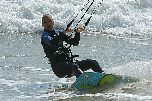 Kite surfing