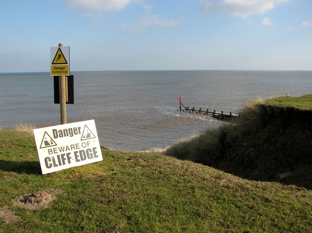 edge of cliff